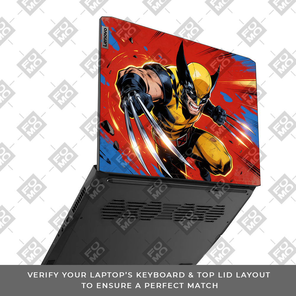 Adamantium Rage Lenovo IdeaPad Gaming 3 15ACH6 and 15IHU6 3D Laptop Skin