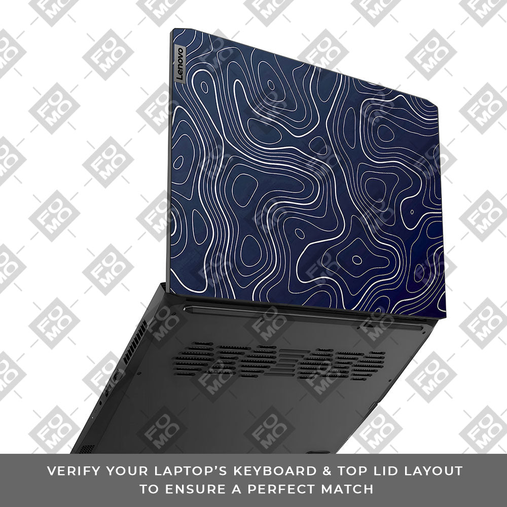 Fluid Lines Design Lenovo IdeaPad Gaming 3 15ACH6 and 15IHU6 3D Laptop Skin