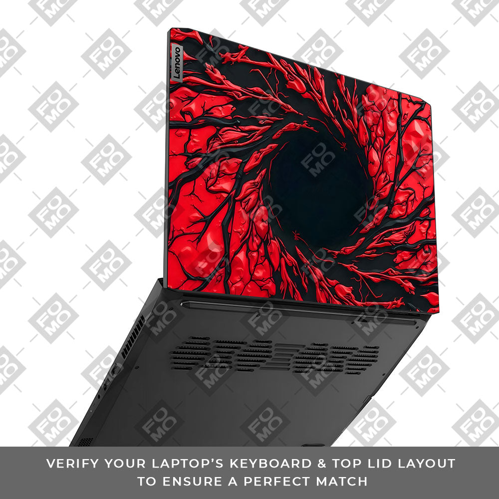 Spiderman Web Red Lenovo IdeaPad Gaming 3 15ACH6 and 15IHU6 3D Laptop Skin