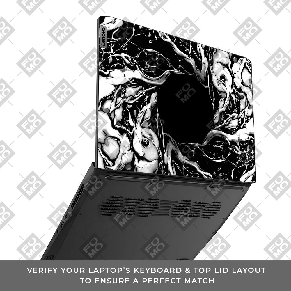 Spiderman Web Black Lenovo IdeaPad Gaming 3 15ACH6 and 15IHU6 3D Laptop Skin