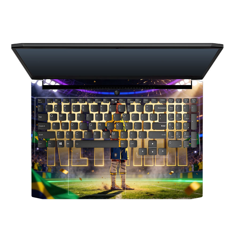 Neymar Golden Aura Lenovo IdeaPad Gaming 3 15ACH6 and 15IHU6 3D Laptop Skin