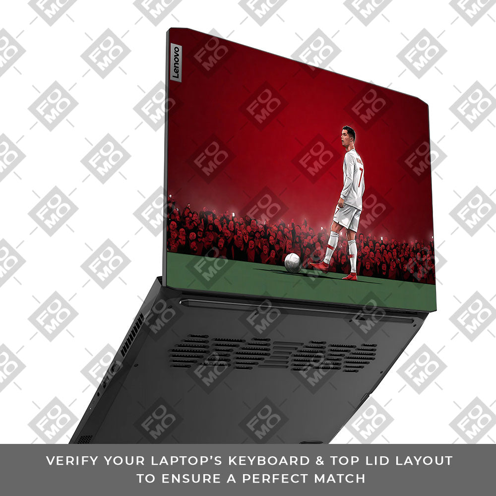 Ronaldo Cold Mode Lenovo IdeaPad Gaming 3 15ACH6 and 15IHU6 3D Laptop Skin