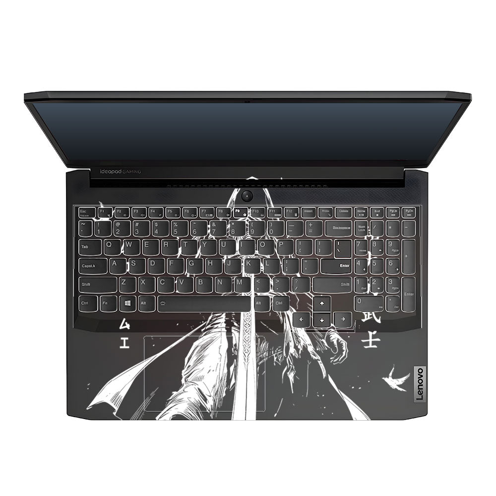 Transparent Ghost Samurai Lenovo IdeaPad Gaming 3 15ACH6 and 15IHU6 Laptop Skin