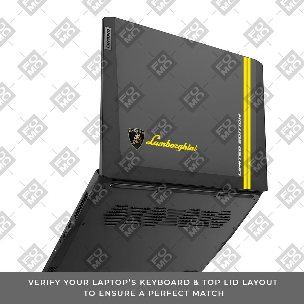 Transparent Lamborghini Limited Edition Lenovo IdeaPad Gaming 3 15ACH6 and 15IHU6 Laptop Skin
