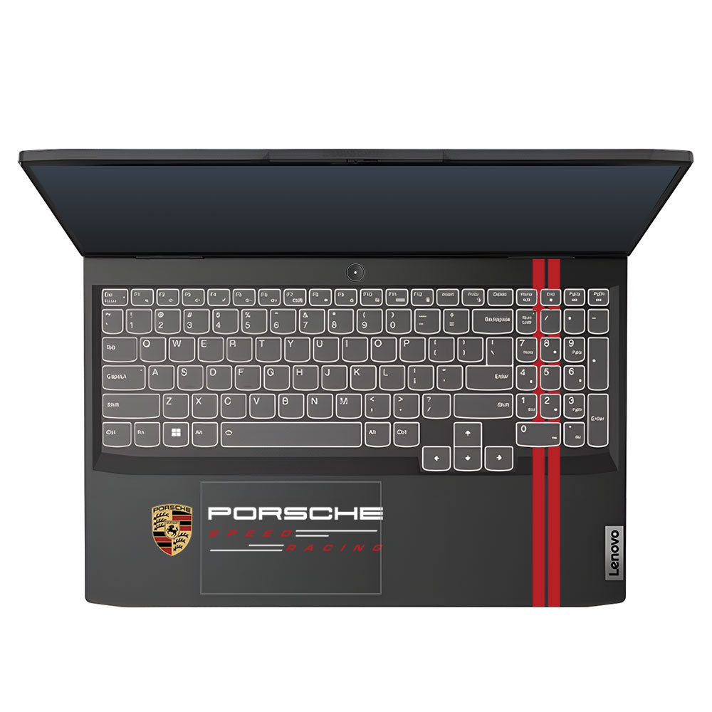 Transparent Porsche Motorsport Graphic Lenovo IdeaPad Gaming 3 15ARH7 and 15IAH7 Laptop Skin