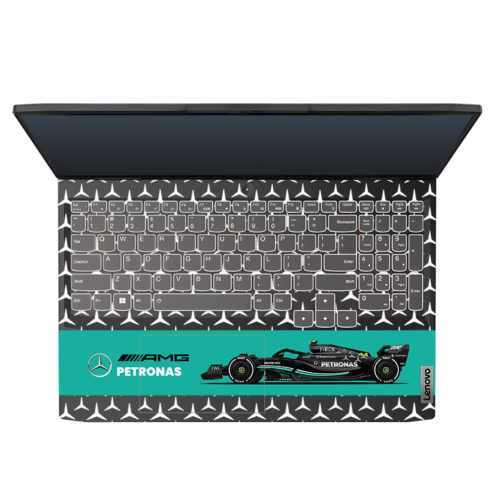 Transparent Mercedes AMG F1 Lenovo IdeaPad Gaming 3 15ARH7 and 15IAH7 Laptop Skin
