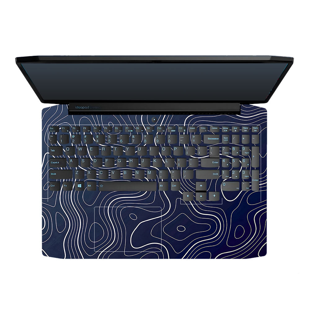 Fluid Lines Design Lenovo Ideapad Gaming 3 15ARH05 and 15IMH05 3D Laptop Skin