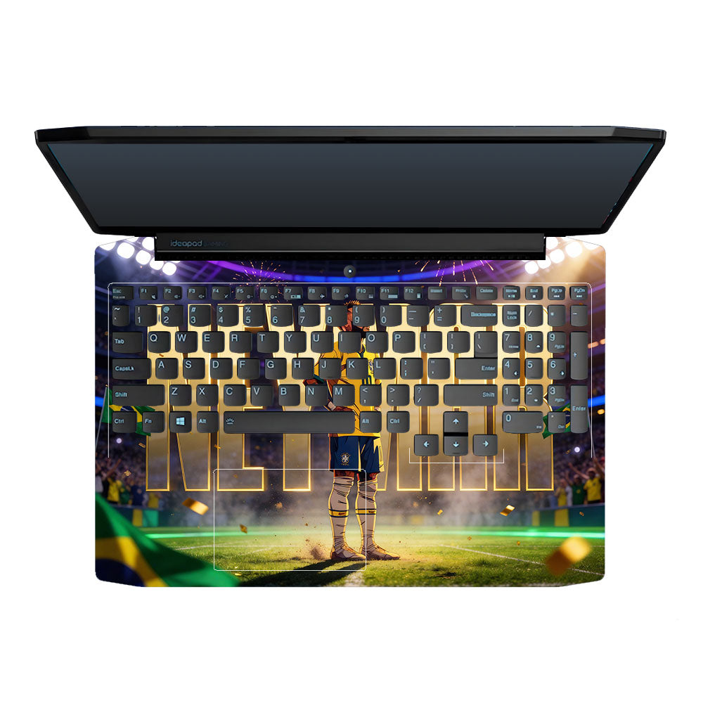 Neymar Golden Aura Lenovo Ideapad Gaming 3 15ARH05 and 15IMH05 3D Laptop Skin