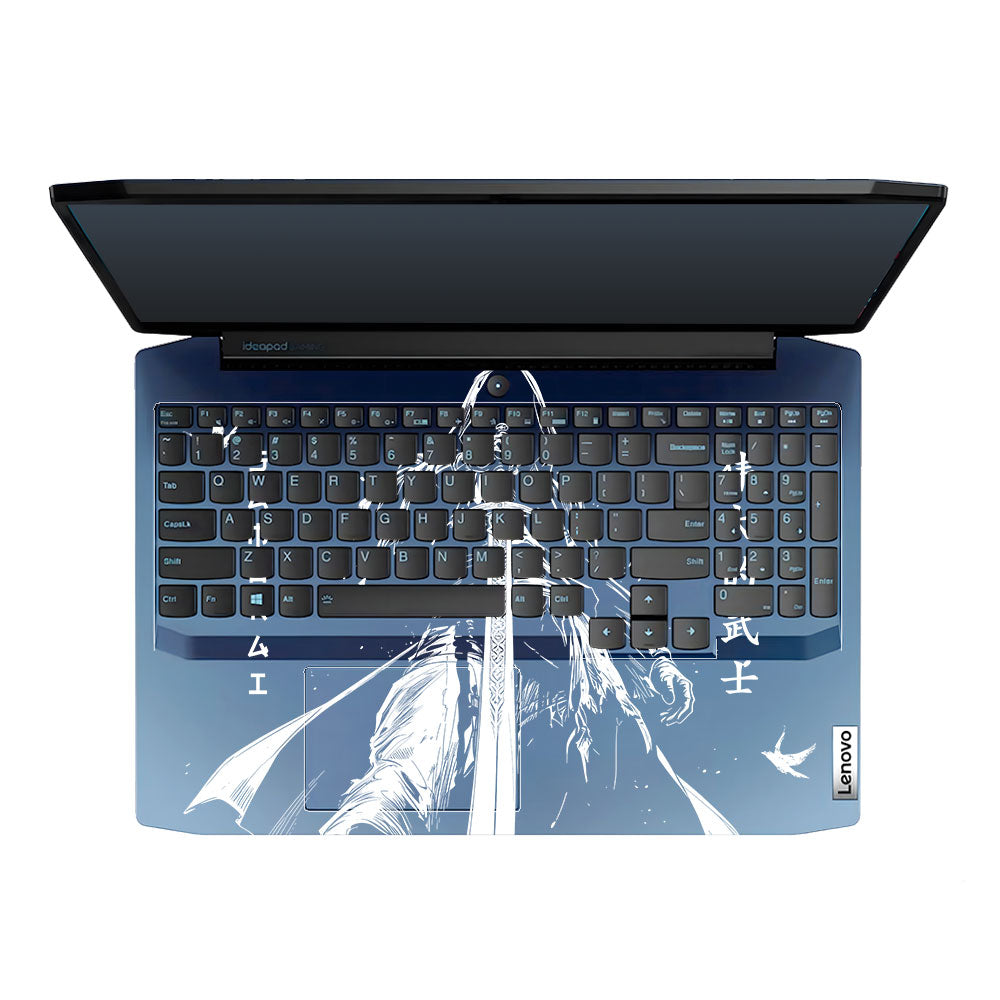 Transparent Ghost Samurai Lenovo IdeaPad Gaming 3 15ARH05 and 15IMH05 Laptop Skin