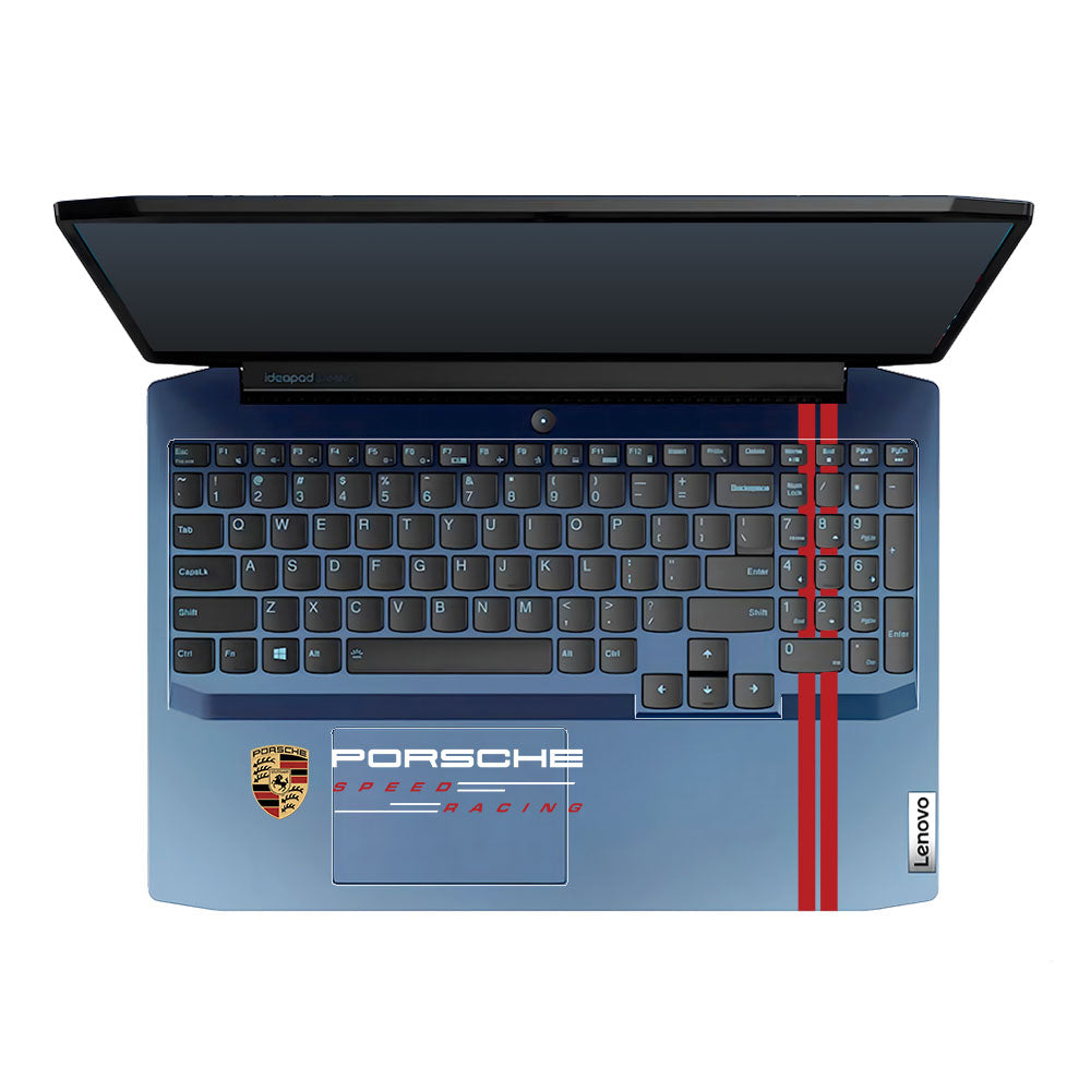 Transparent Porsche Motorsport Graphic Lenovo IdeaPad Gaming 3 15ARH05 and 15IMH05 Laptop Skin
