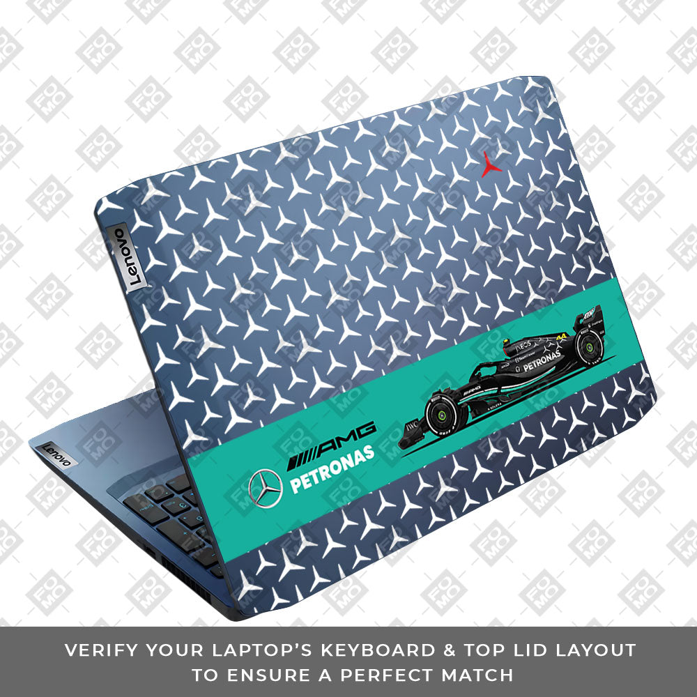 Transparent Mercedes AMG F1 Lenovo IdeaPad Gaming 3 15ARH05 and 15IMH05 Laptop Skin