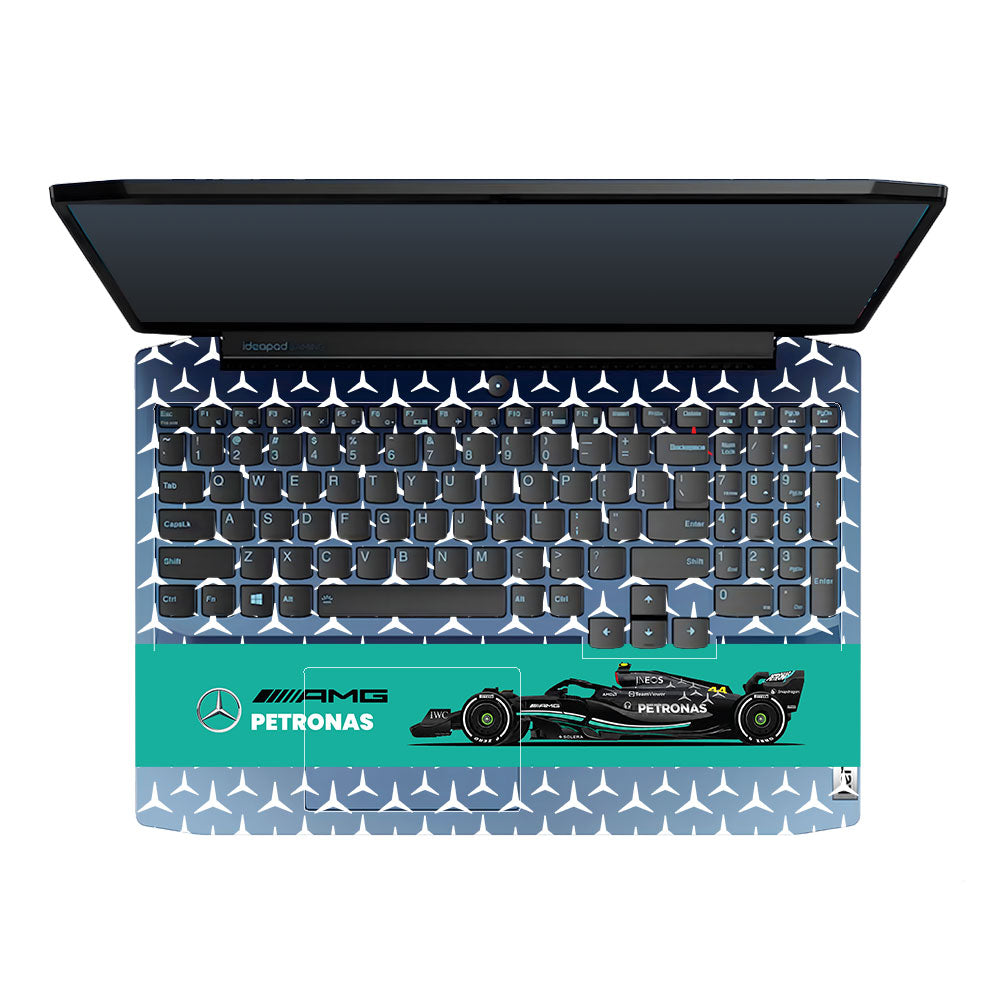 Transparent Mercedes AMG F1 Lenovo IdeaPad Gaming 3 15ARH05 and 15IMH05 Laptop Skin