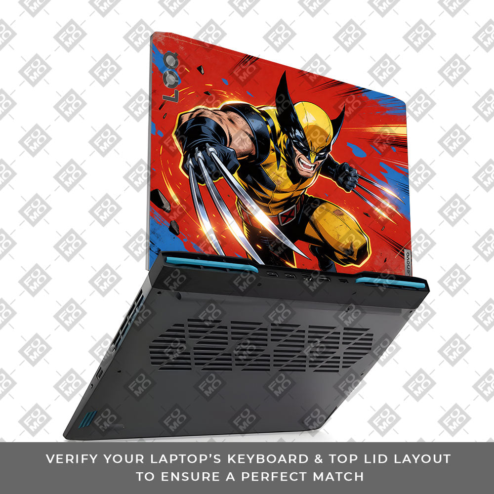 Adamantium Rage Lenovo LOQ 2023 15IRH8, 15APH8 3D Laptop Skin