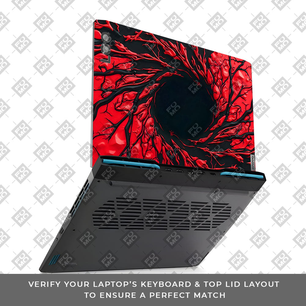 Spiderman Web Red Lenovo LOQ 2023 15IRH8, 15APH8 3D Laptop Skin