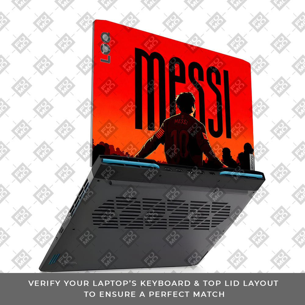 Messi Red Aura Lenovo LOQ 2023 15IRH8, 15APH8 3D Laptop Skin