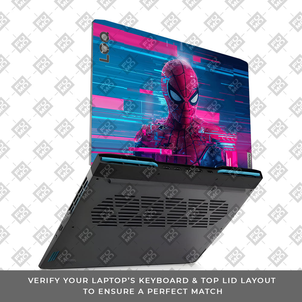 Glitch Spider Lenovo LOQ 2023 15IRH8, 15APH8 3D Laptop Skin