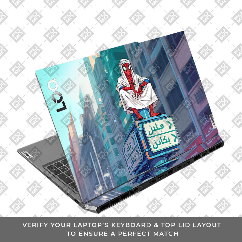 Arabian Spider Man Lenovo LOQ 2024, 2025 3D Laptop Skin