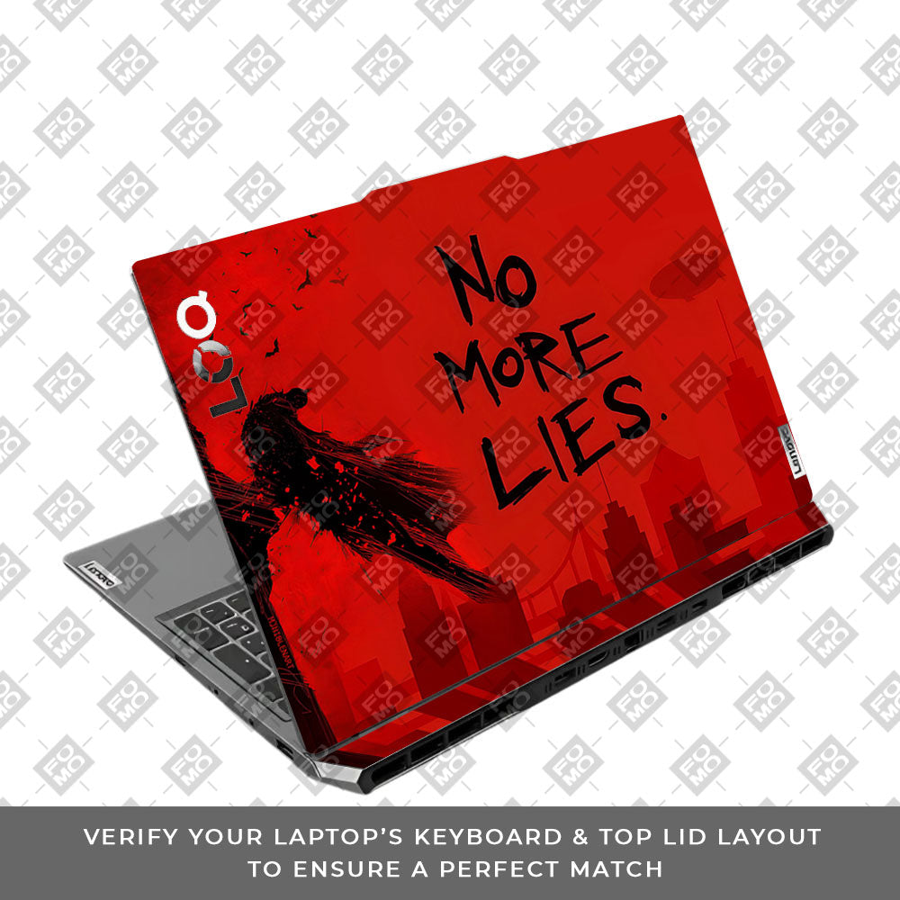 Batman No More Lies Lenovo LOQ 2024, 2025 3D Laptop Skin