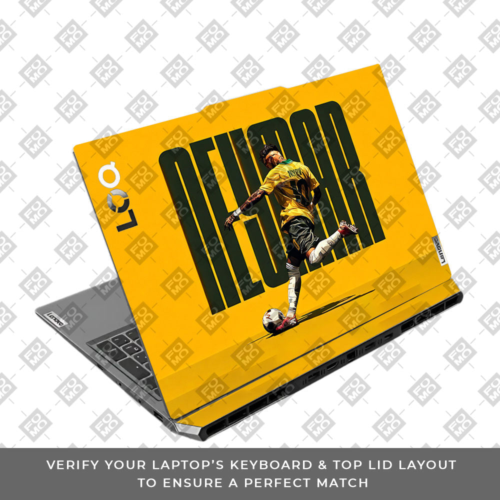 Neymar Brazil Drip Lenovo LOQ 2024, 2025 3D Laptop Skin