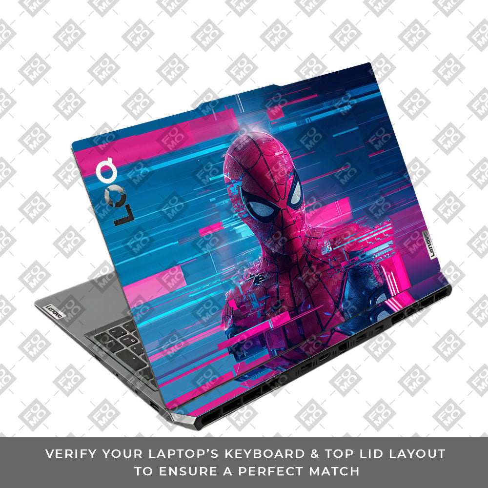 Glitch Spider Lenovo LOQ 2024, 2025 3D Laptop Skin
