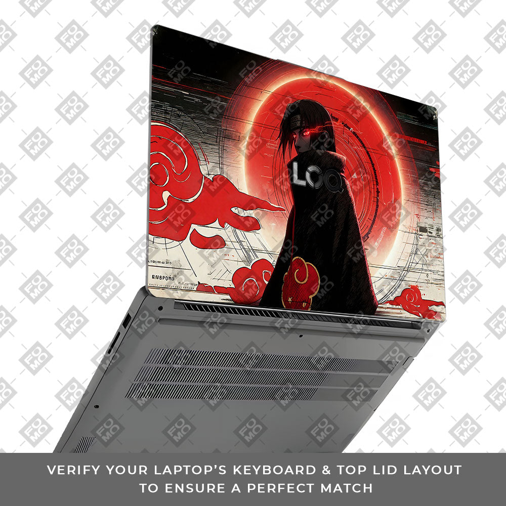 Itachi Uchiha Mark of the Akatsuki Lenovo LOQ Essential 15IAX9E 3D Laptop Skin