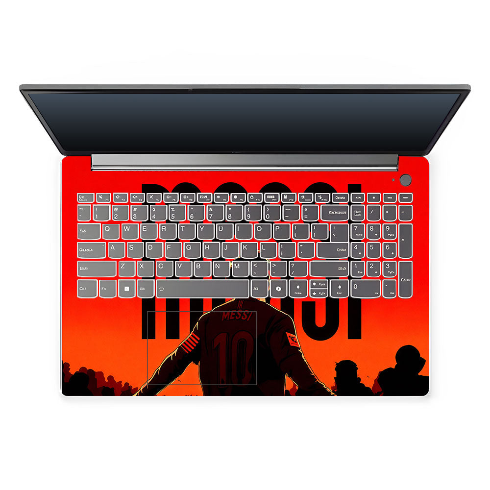 Messi Red Aura Lenovo LOQ Essential 15IAX9E 3D Laptop Skin