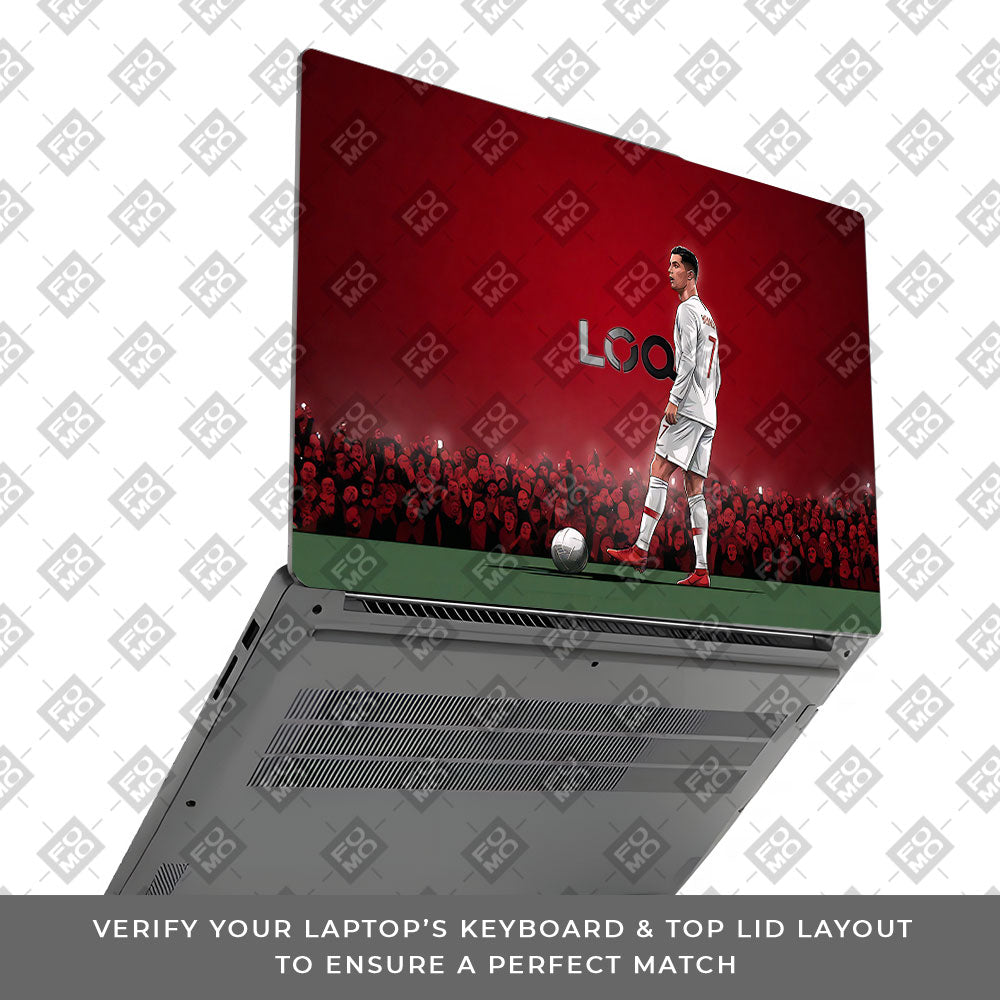 Ronaldo Cold Mode Lenovo LOQ Essential 15IAX9E 3D Laptop Skin