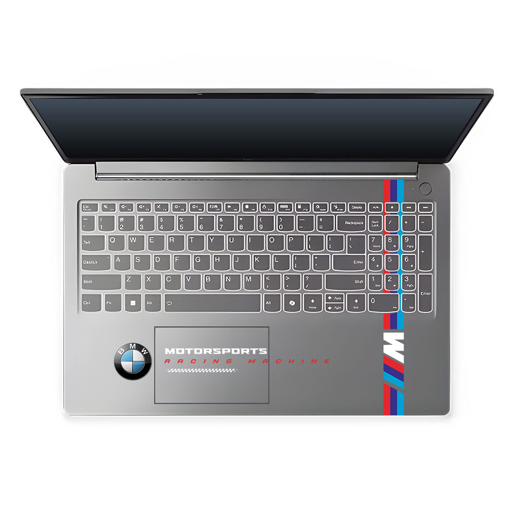 Transparent BMW Racing Graphic Lenovo LOQ Essential 15IAX9E Laptop Skin