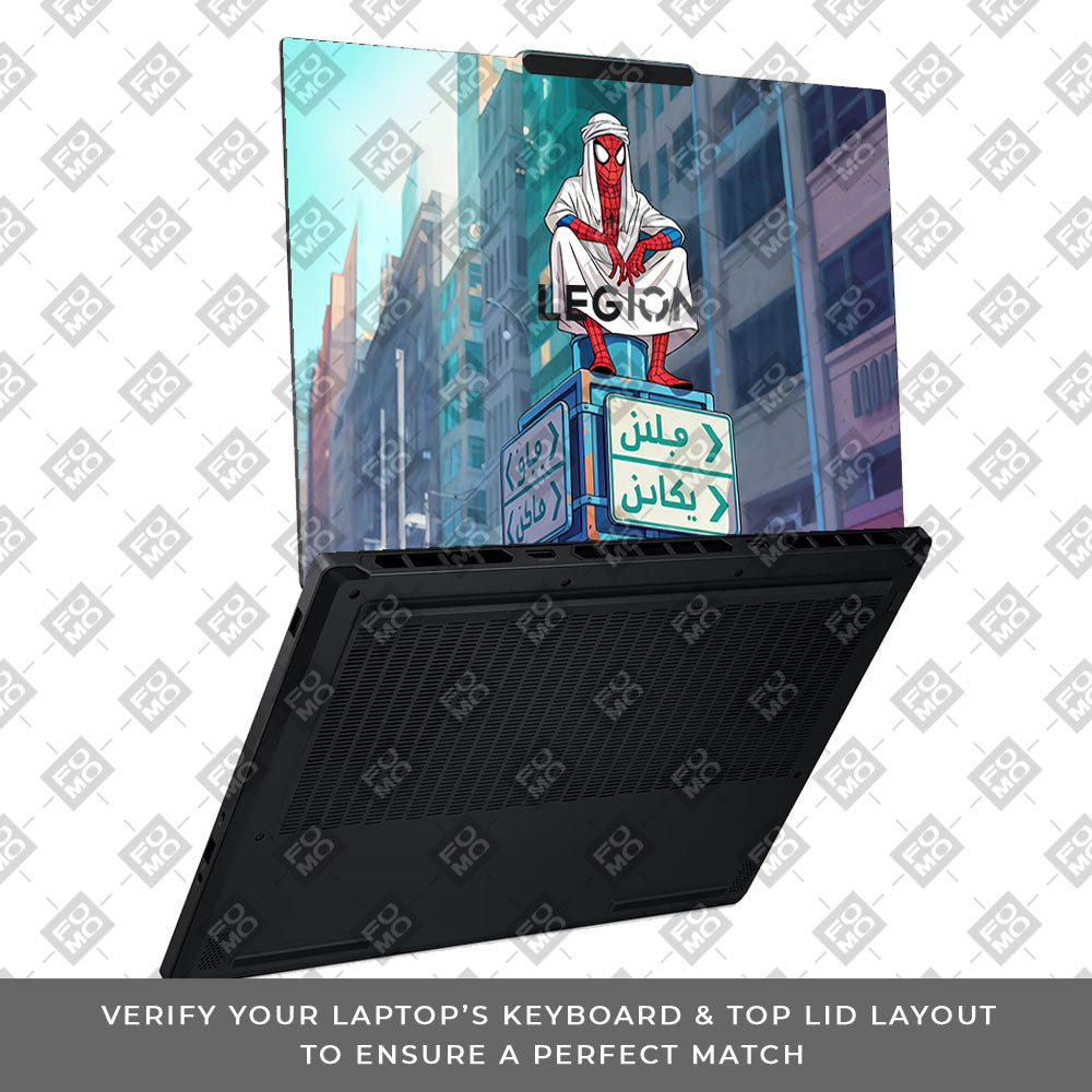 Arabian Spider Man Lenovo Legion 5 15AHP10 3D Laptop Skin