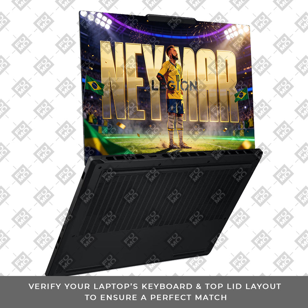 Neymar Golden Aura Lenovo Legion 5 15AHP10 3D Laptop Skin