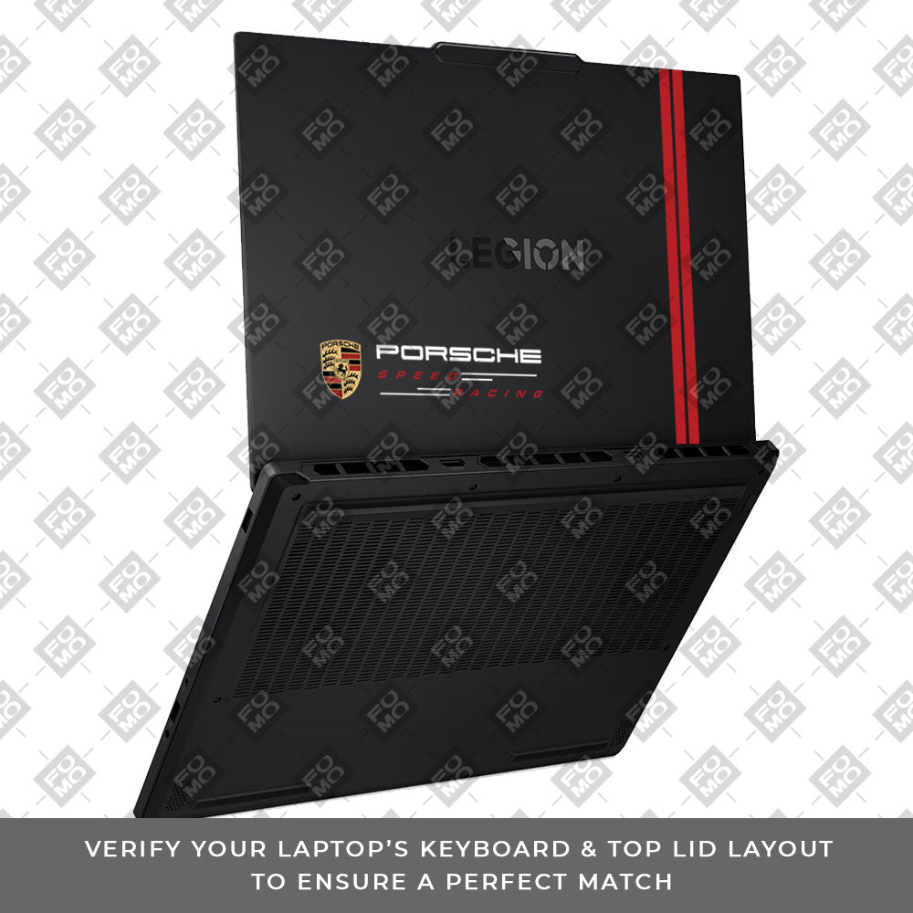 Transparent Porsche Motorsport Graphic Lenovo Legion 5 15AHP10 Laptop Skin