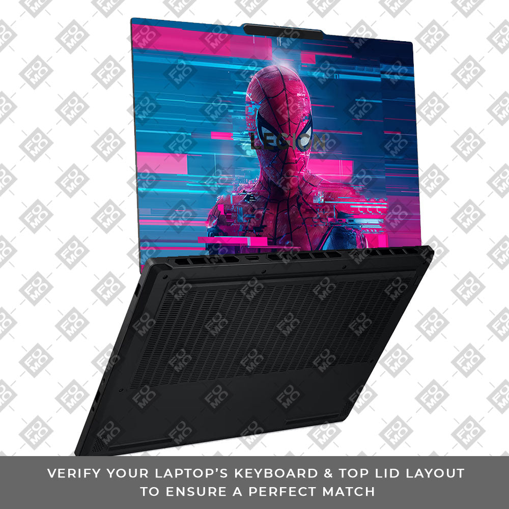 Glitch Spider Lenovo Legion 5 15AHP10 3D Laptop Skin