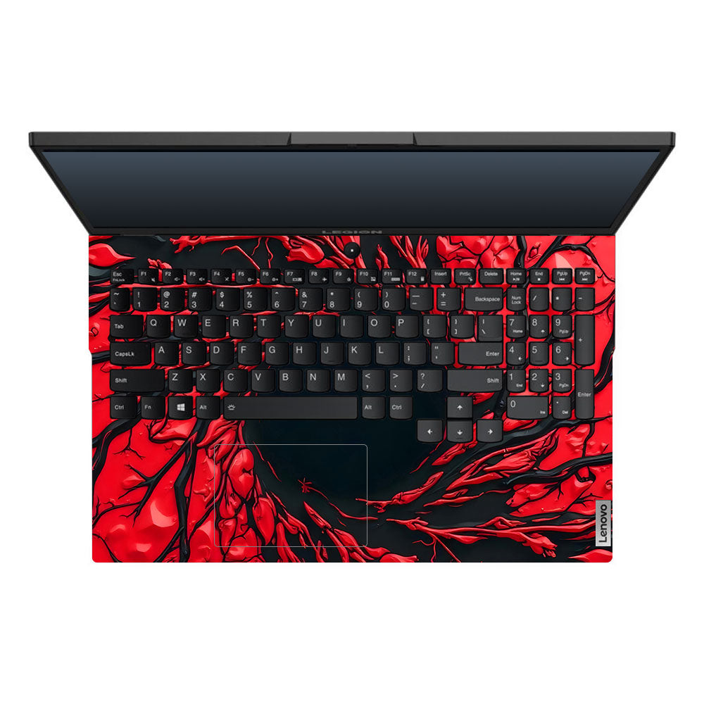 Spiderman Web Red Lenovo Legion 5 15ARH05 3D Laptop Skin