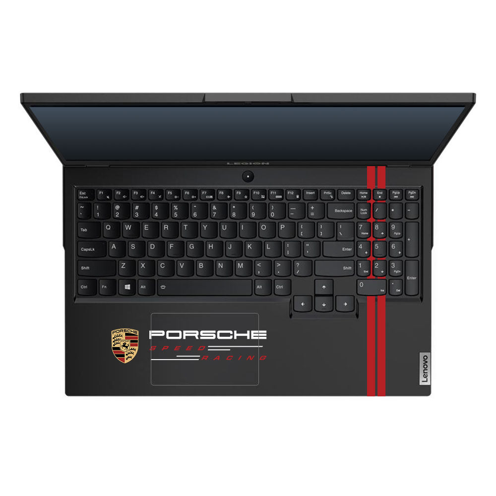 Transparent Porsche Motorsport Graphic Lenovo Legion 5 15ARH05 Laptop Skin