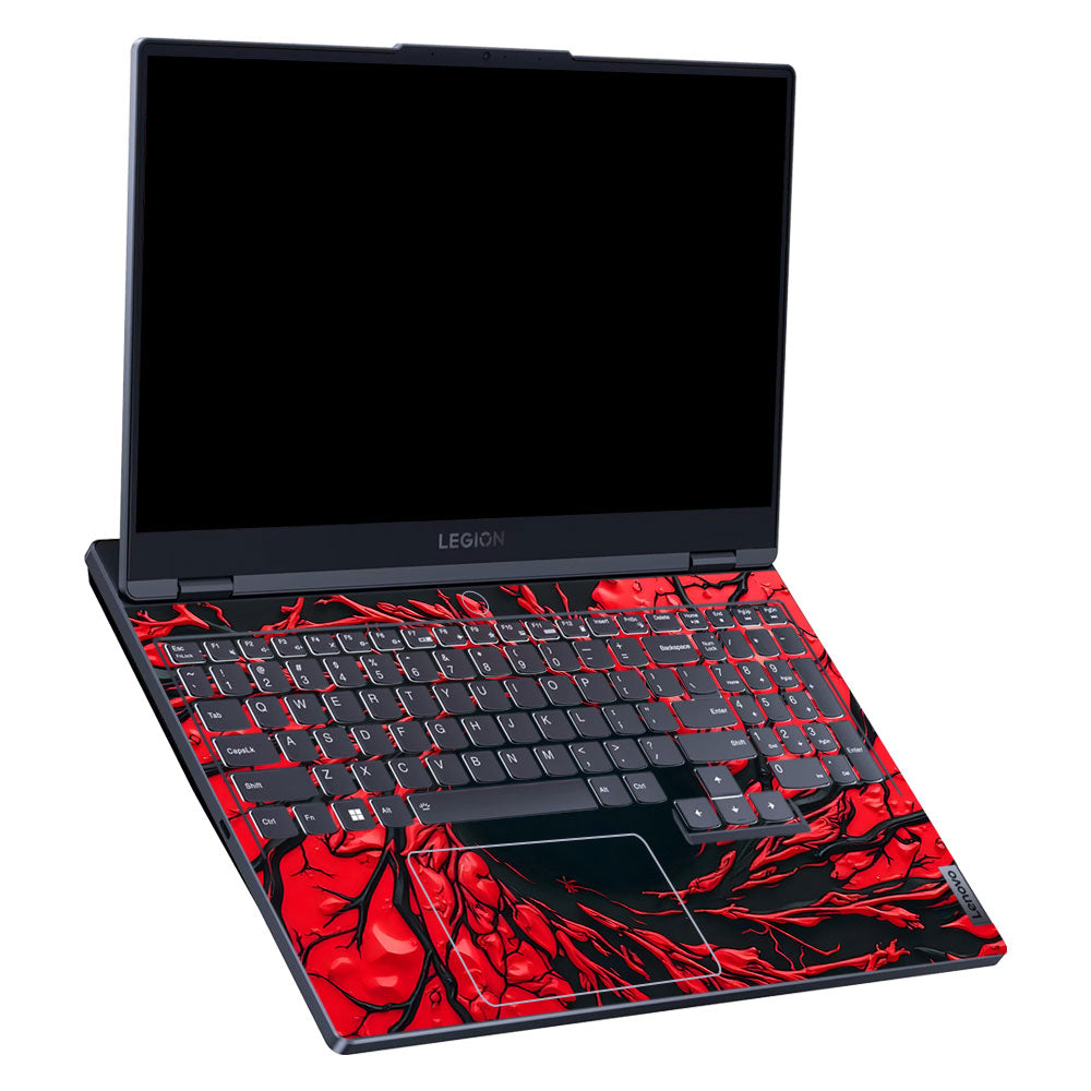 Spiderman Web Red Lenovo Legion 5 15ARP8 3D Laptop Skin