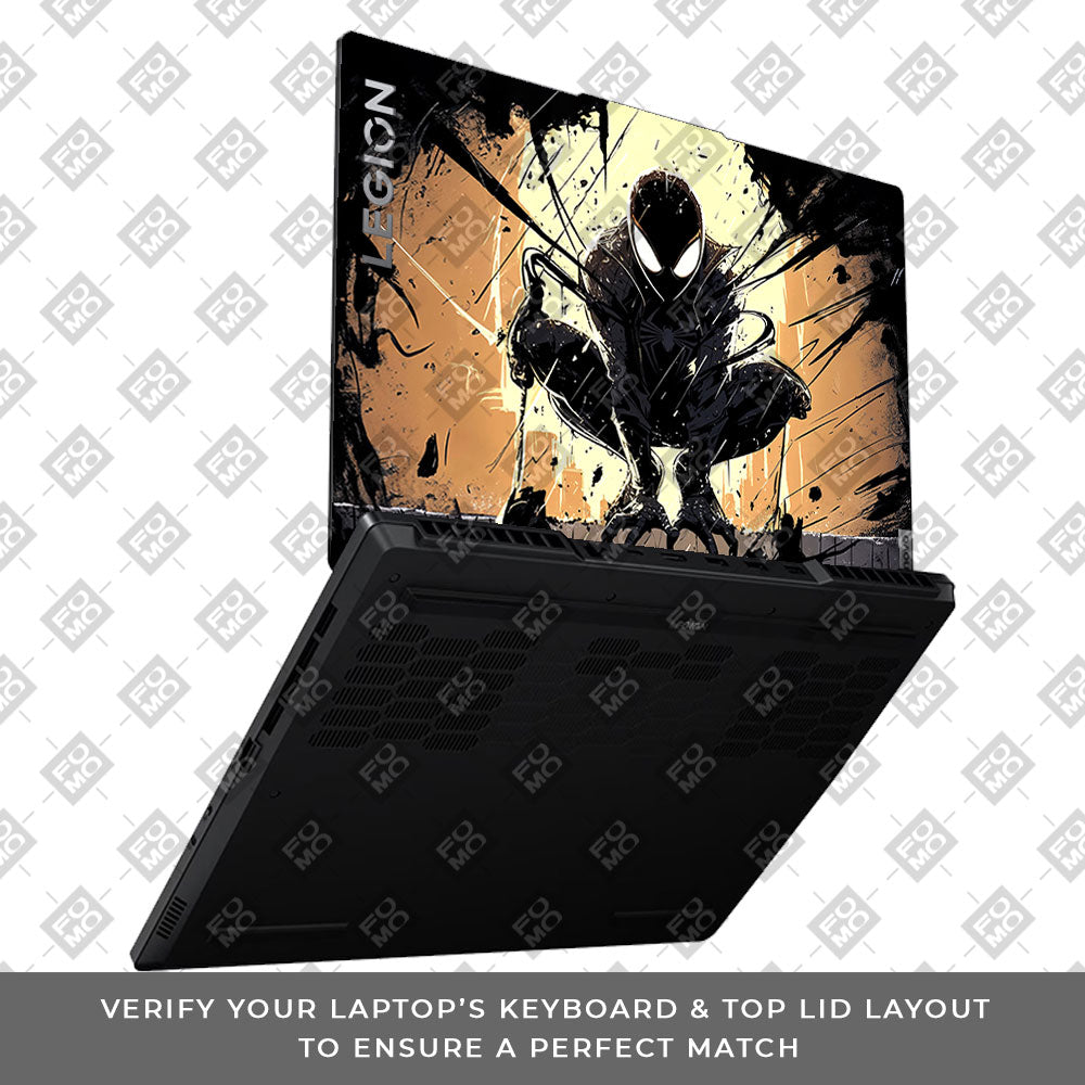Shadow Spiderman Lenovo Legion 5 15ARP8 3D Laptop Skin