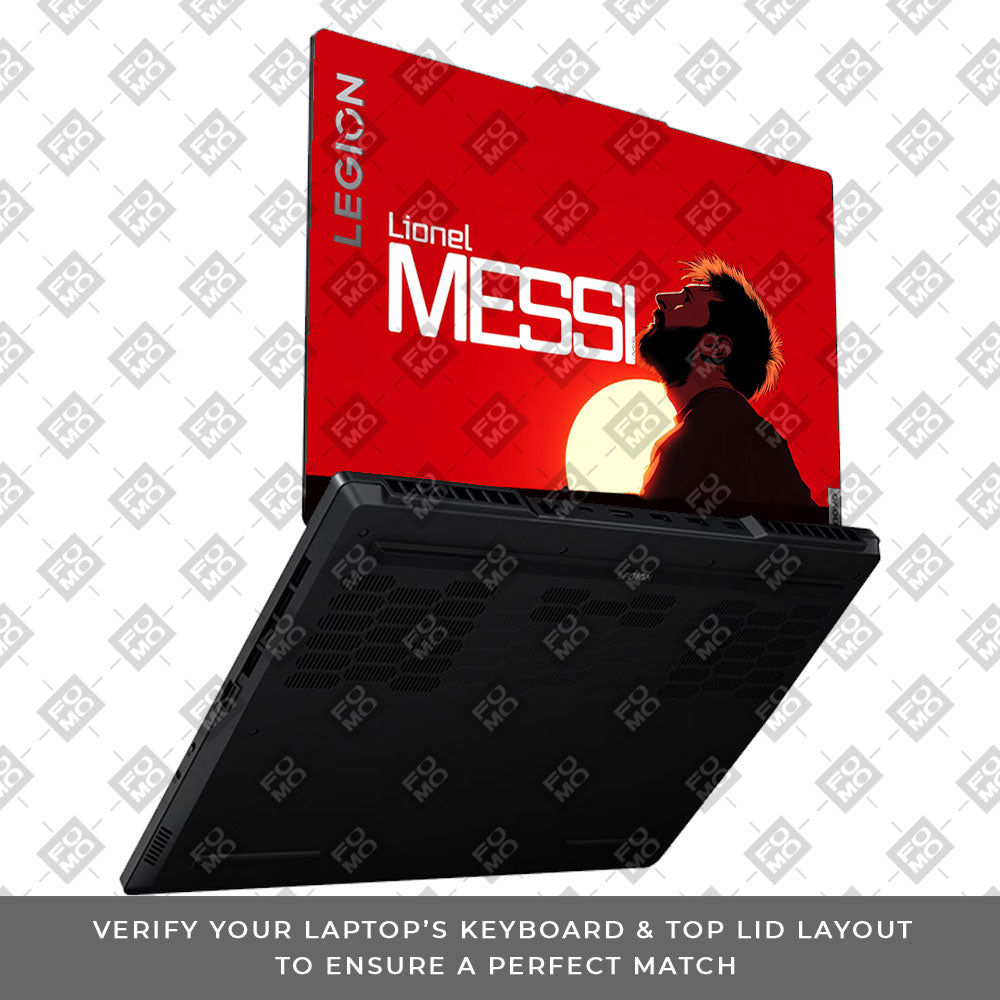 Messi Sunset Icon Lenovo Legion 5 15ARP8 3D Laptop Skin