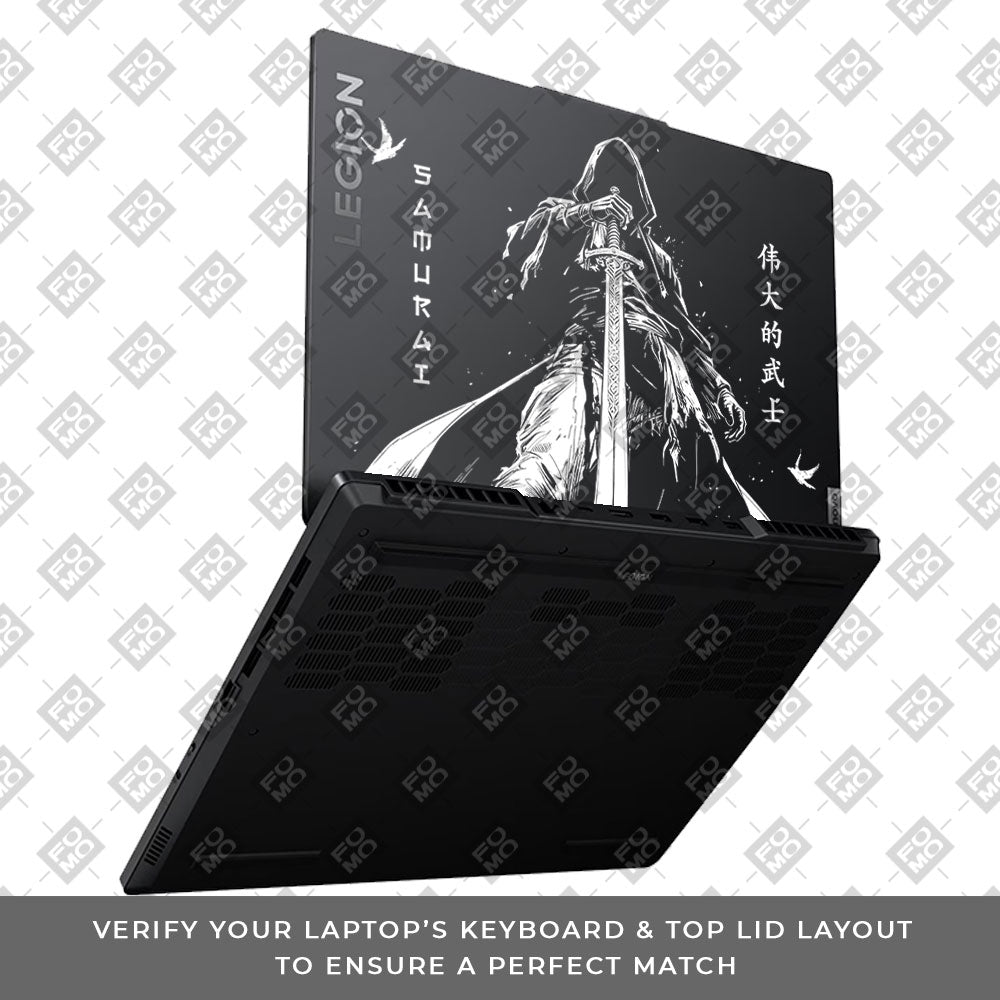 Transparent Ghost Samurai Lenovo Legion 5 15ARP8 Laptop Skin