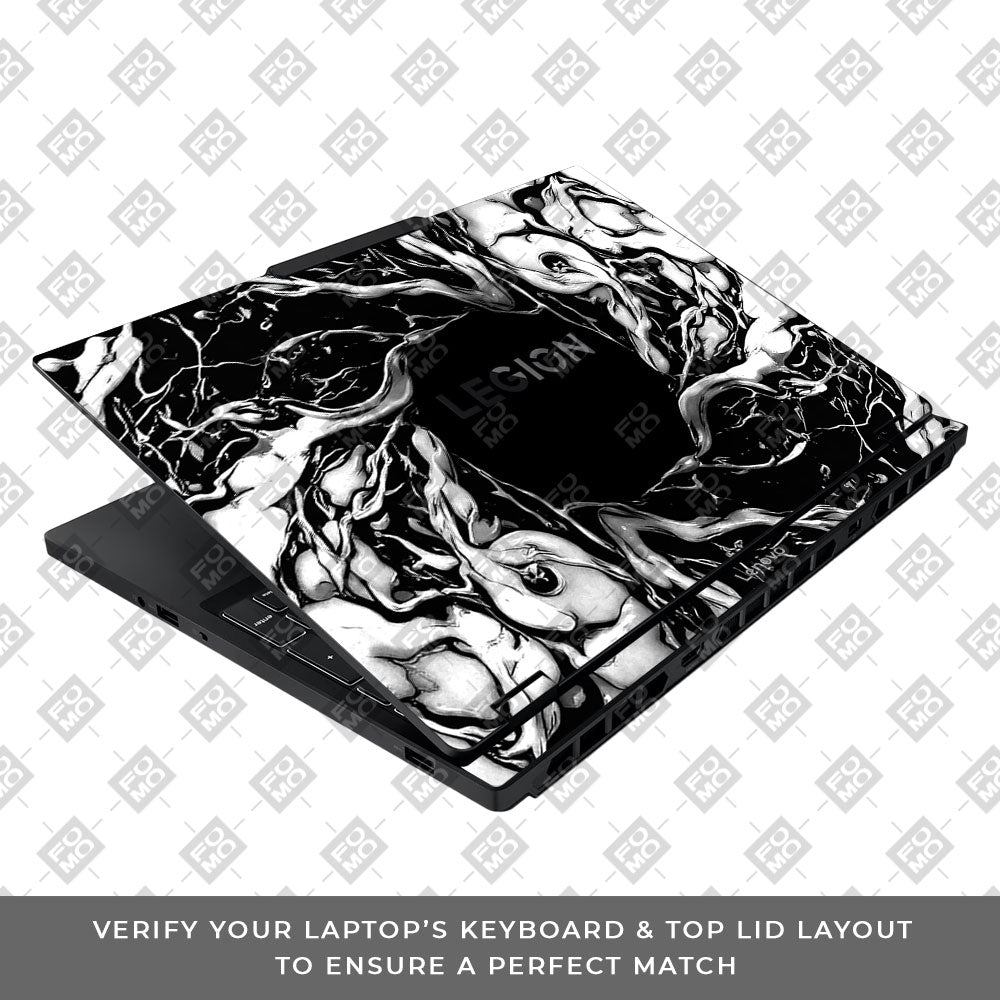 Spiderman Web Black Lenovo Legion 5 15IAX10 3D Laptop Skin