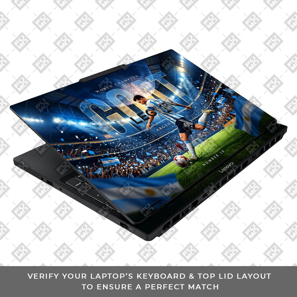 Messi World Champ Energy Lenovo Legion 5 15IAX10 3D Laptop Skin
