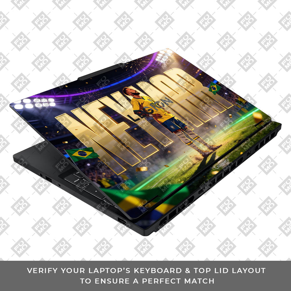 Neymar Golden Aura Lenovo Legion 5 15IAX10 3D Laptop Skin