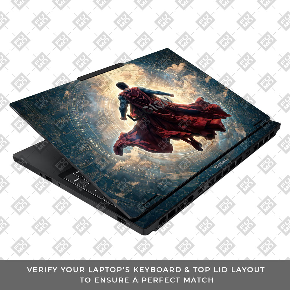 Superman Flying Beyond the Cosmos Lenovo Legion 5 15IAX10 3D Laptop Skin