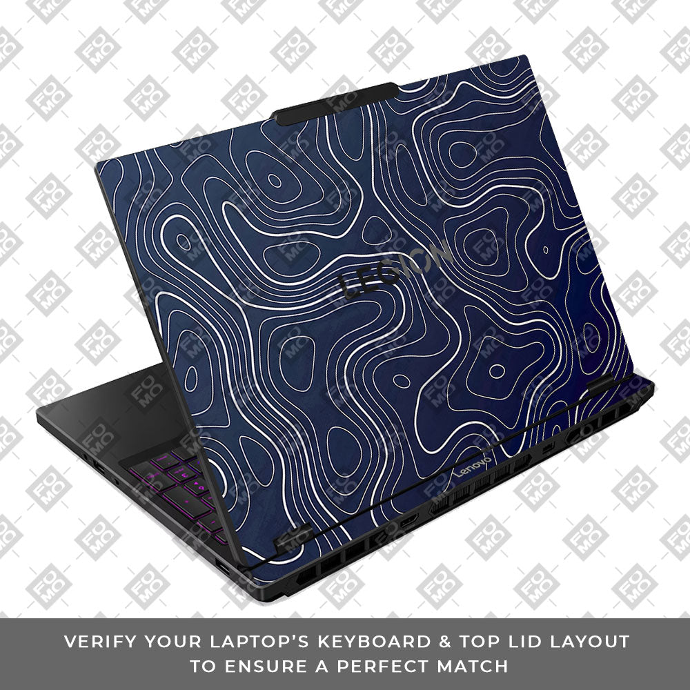 Fluid Lines Design Lenovo Legion 5 15IRX10 3D Laptop Skin
