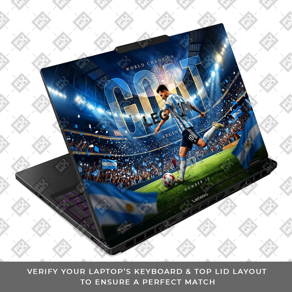 Messi World Champ Energy Lenovo Legion 5 15IRX10 3D Laptop Skin