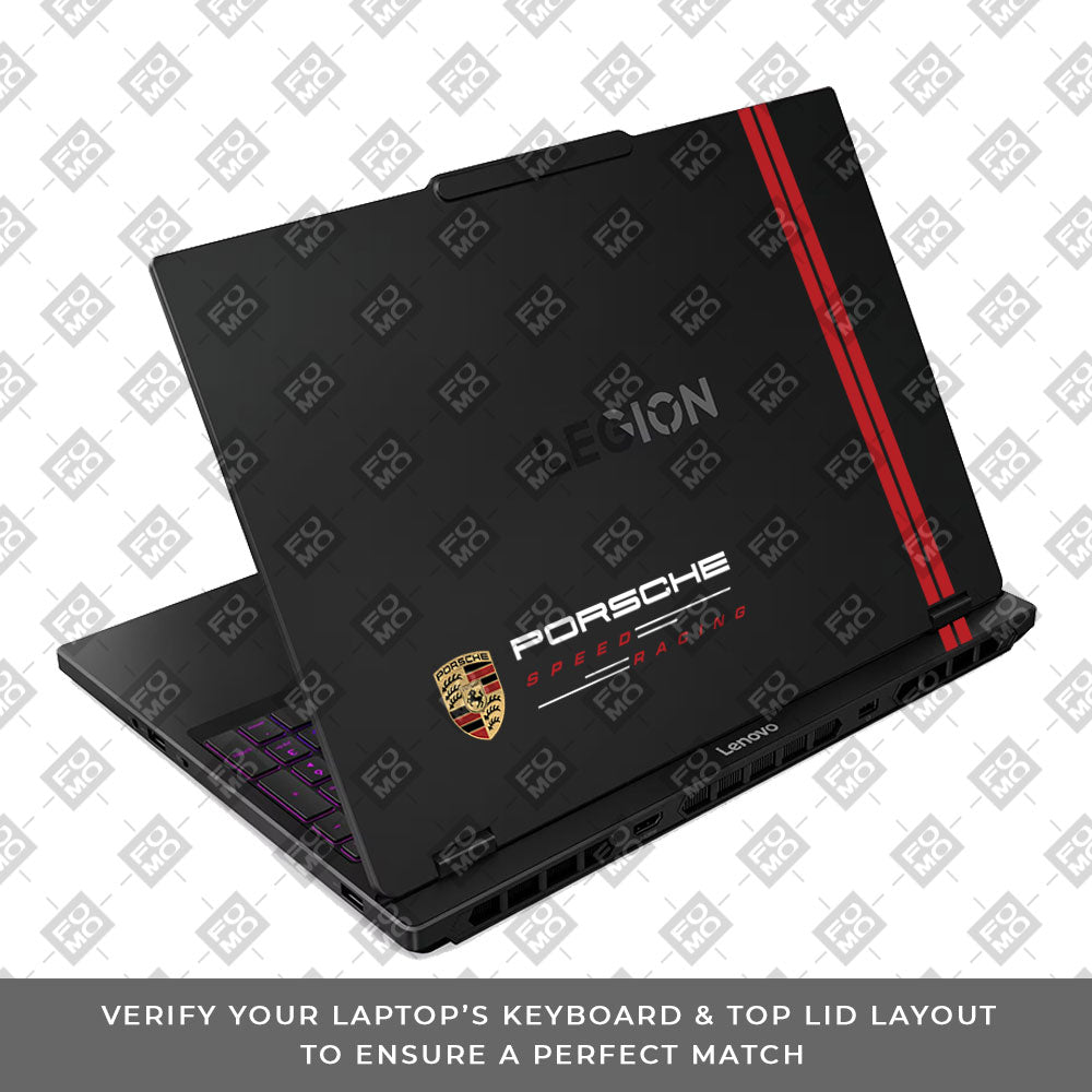 Transparent Porsche Motorsport Graphic Lenovo Legion 5 15IRX10 Laptop Skin