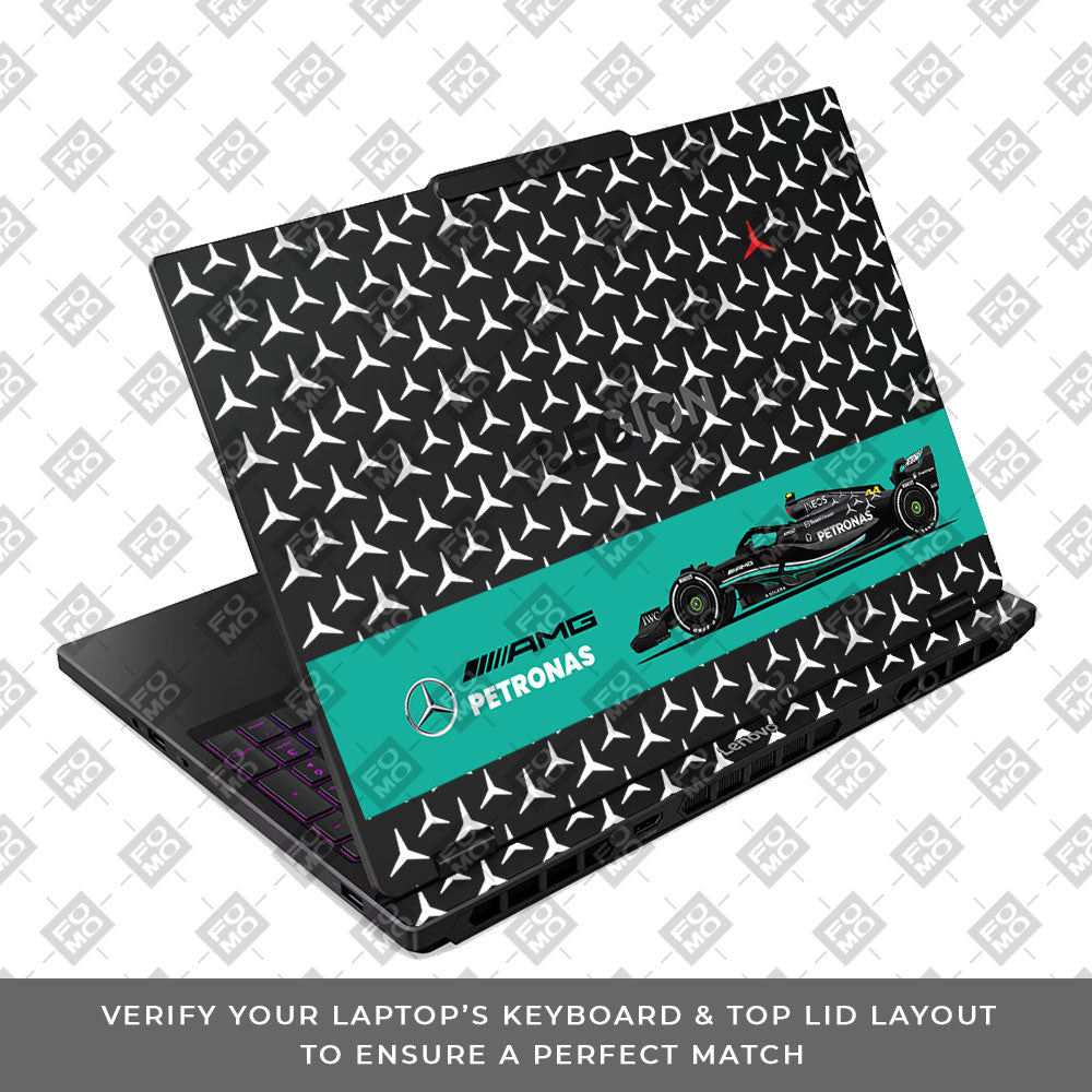 Transparent Mercedes AMG F1 Lenovo Legion 5 15IRX10 Laptop Skin