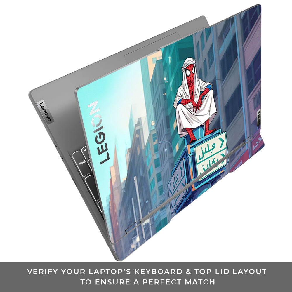Arabian Spider Man Lenovo Legion 5 15IRX9 3D Laptop Skin