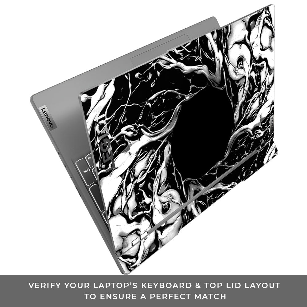 Spiderman Web Black Lenovo Legion 5 15IRX9 3D Laptop Skin