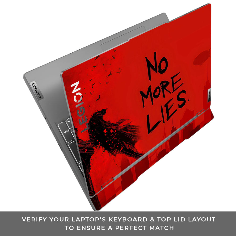Batman No More Lies Lenovo Legion 5 15IRX9 3D Laptop Skin