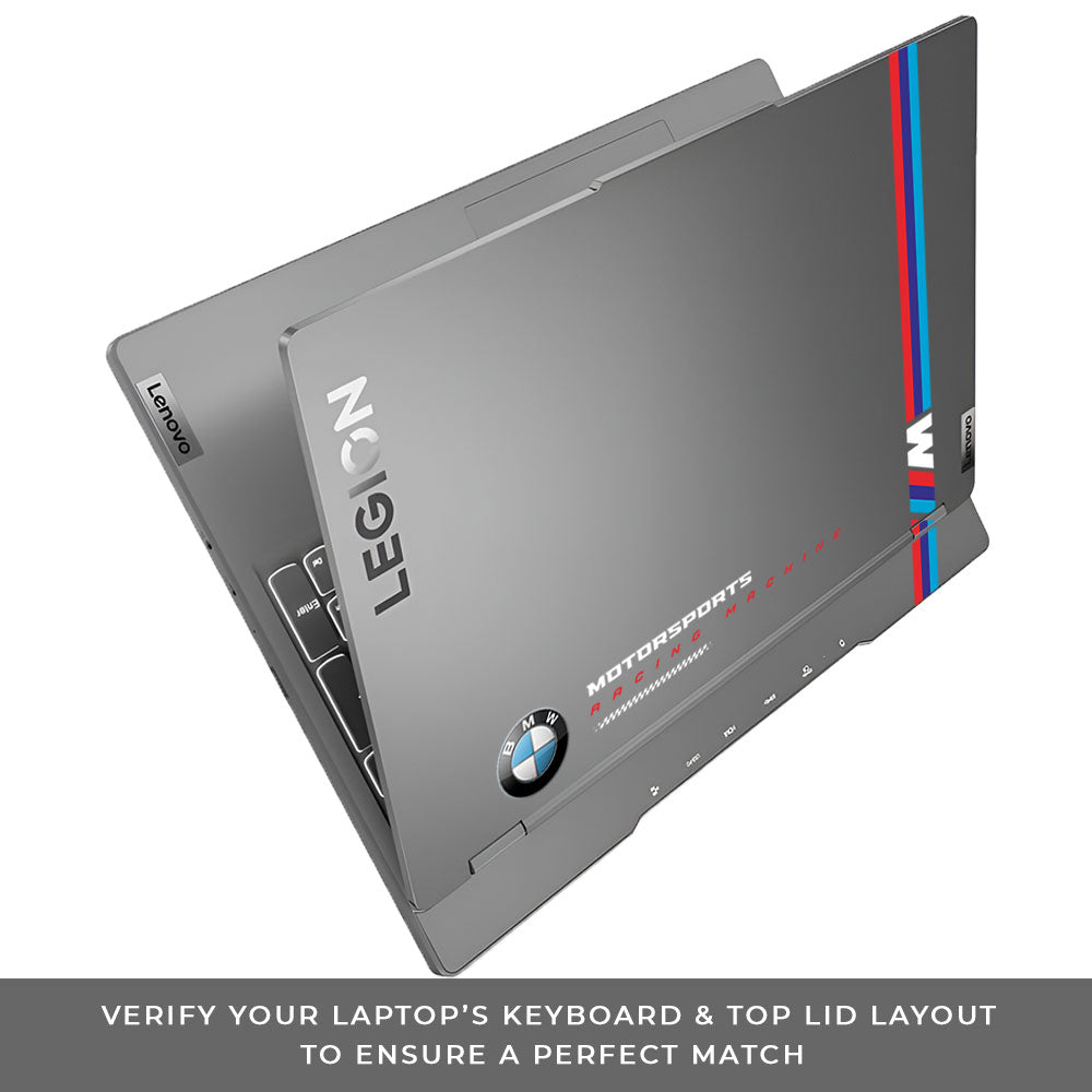 Transparent BMW Racing Graphic Lenovo Legion 5 15IRX9 Laptop Skin